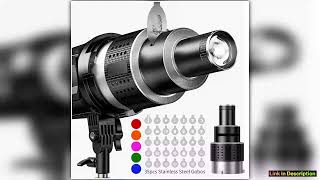 Bowens Mount Flash Snoot Conical Lens Video Artist Modelling Shape Photo Studio Light Kit with