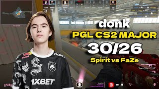 CS2 POV Spirit donk (30/26) vs FaZe (Nuke) PGL CS2 Major Copenhagen 2024 Quarter-final