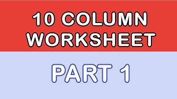 Worksheet In Accounting In Urdu || Bcom Part 1 accounting