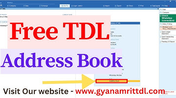 address Book tally tdl #freetdl @GYANAMRIT