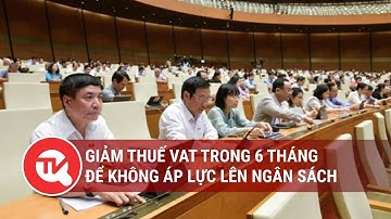 Giảm thuế VAT trong 6 tháng để không áp lực lên ngân sách | Truyền hình Quốc hội Việt Nam