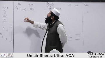 CAF 1 | FAR 1 | Financial Accounting and Reporting 1 | Sir Umair Sheraz lecture 16