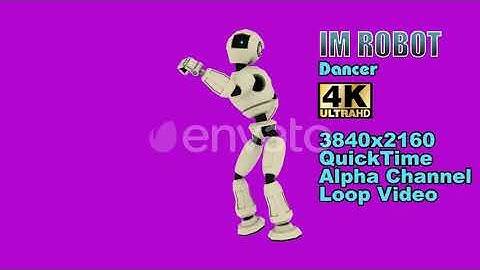 Robot Android Dancer | Motion Graphics - Videohive template