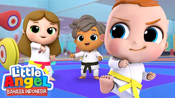 Belajar Karate Bersama Baby John | Kartun Anak | Little Angel Bahasa Indonesia