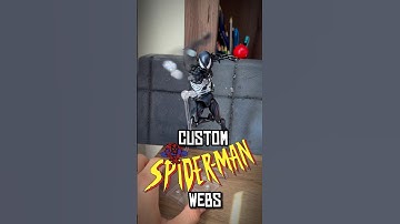 How To Make Custom Webs #actionfigures #toys #spiderman #custom #webs #tutorial #fyp