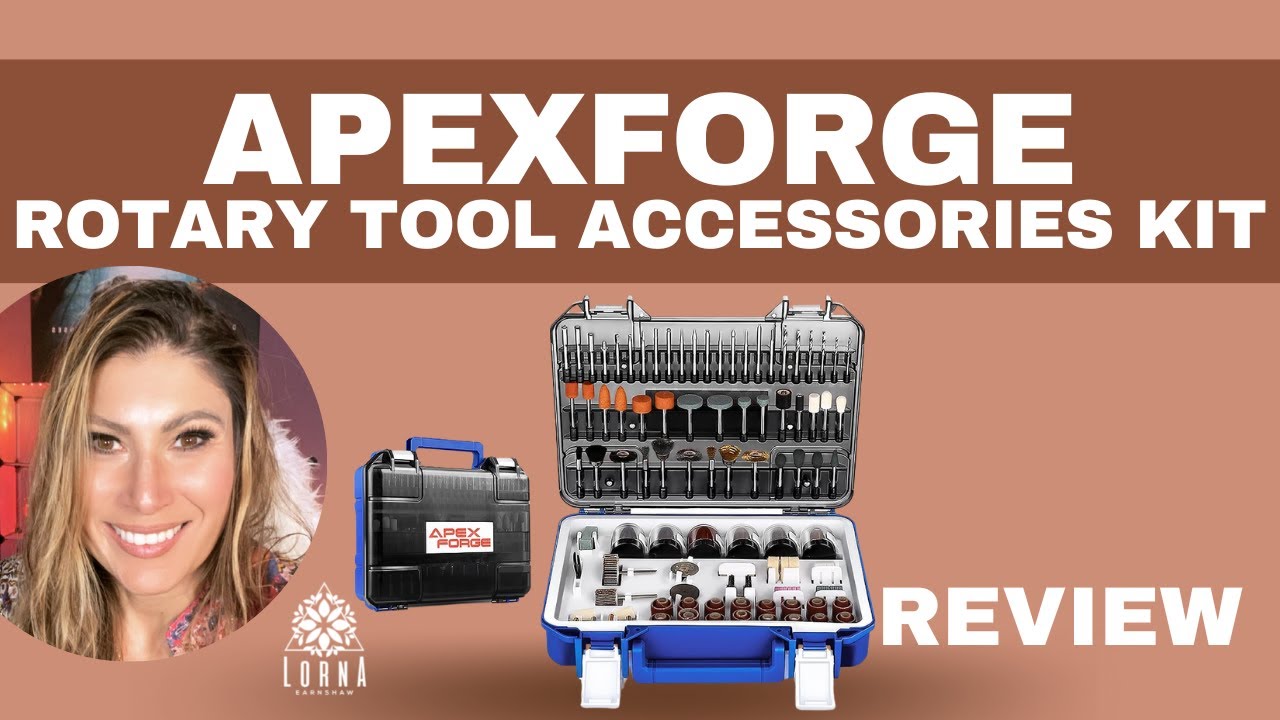 APEXFORGE M0 Rotary Tool Accessories Kit, 357 Pcs Bits Kit for Dremel