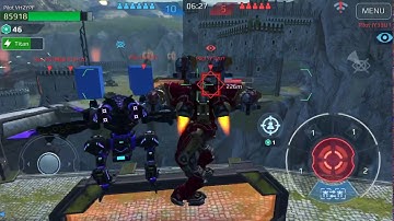 War robots test server video (new titan mechanics)