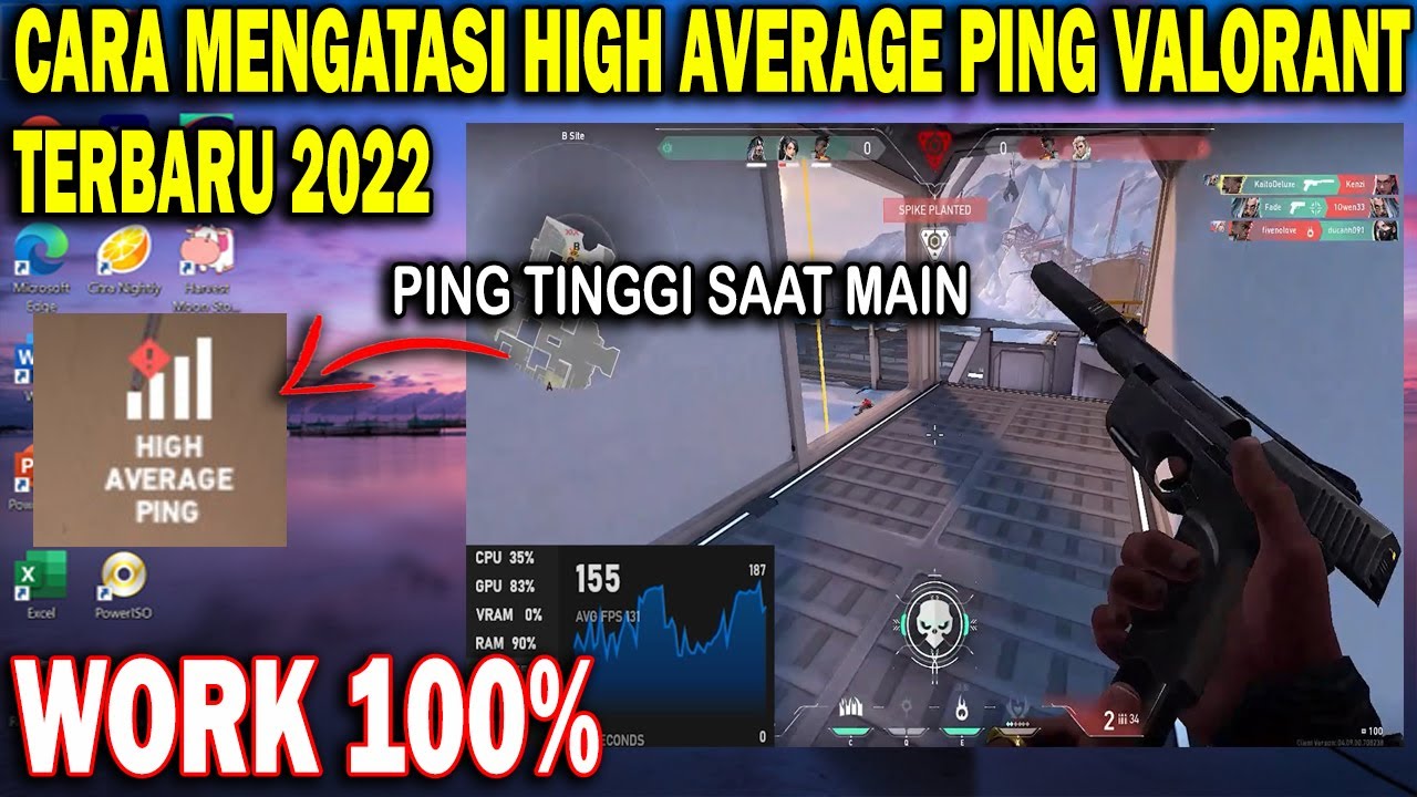 Cara Mengatasi High Average Ping Valorant Terbaru 2022 Mengatasi High