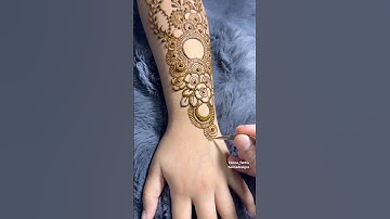 Cute Backhand Mehndi  #backhandmehndi #mehndi #mehndidesign #music #newsong  #hennatutorial #art