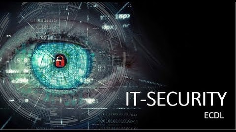 ECDL - IT-Security [ZUSAMMENFASSUNG]