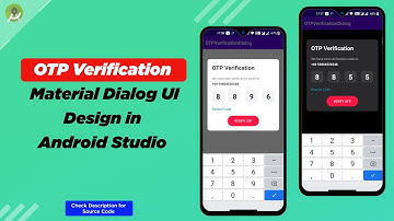 How to create and show OTP Verification dialog with Material UI design in Android Studio