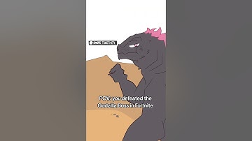 POV: you defeated the Godzilla Boss in Fortnite #shorts