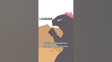 POV: you defeated the Godzilla Boss in Fortnite #shorts