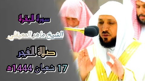 تشويقات رمضانية🌛😍الشيخ ماهر المعيقلي يفتتح سورة البقرة* بالترتيل الشهير❤️/فجر الخميس،17/8/1444ه‍