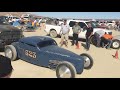 523 Lucky Burton. Nov 2019 Elmo. Rookie run in his hand made coupe - XF/VGCC class. SCTA El Mirage.