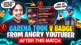 GARENA TOOK V BADGE 🤯 FROM RG GAMER👽 AFTER THIS MATCH -para SAMSUNG A3,A5,A6,A7,J2,J5,J7,S5,S6,S7,S9