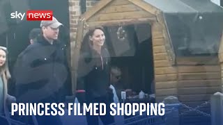 Princess of Wales: New video emerges of Kate shopping with William