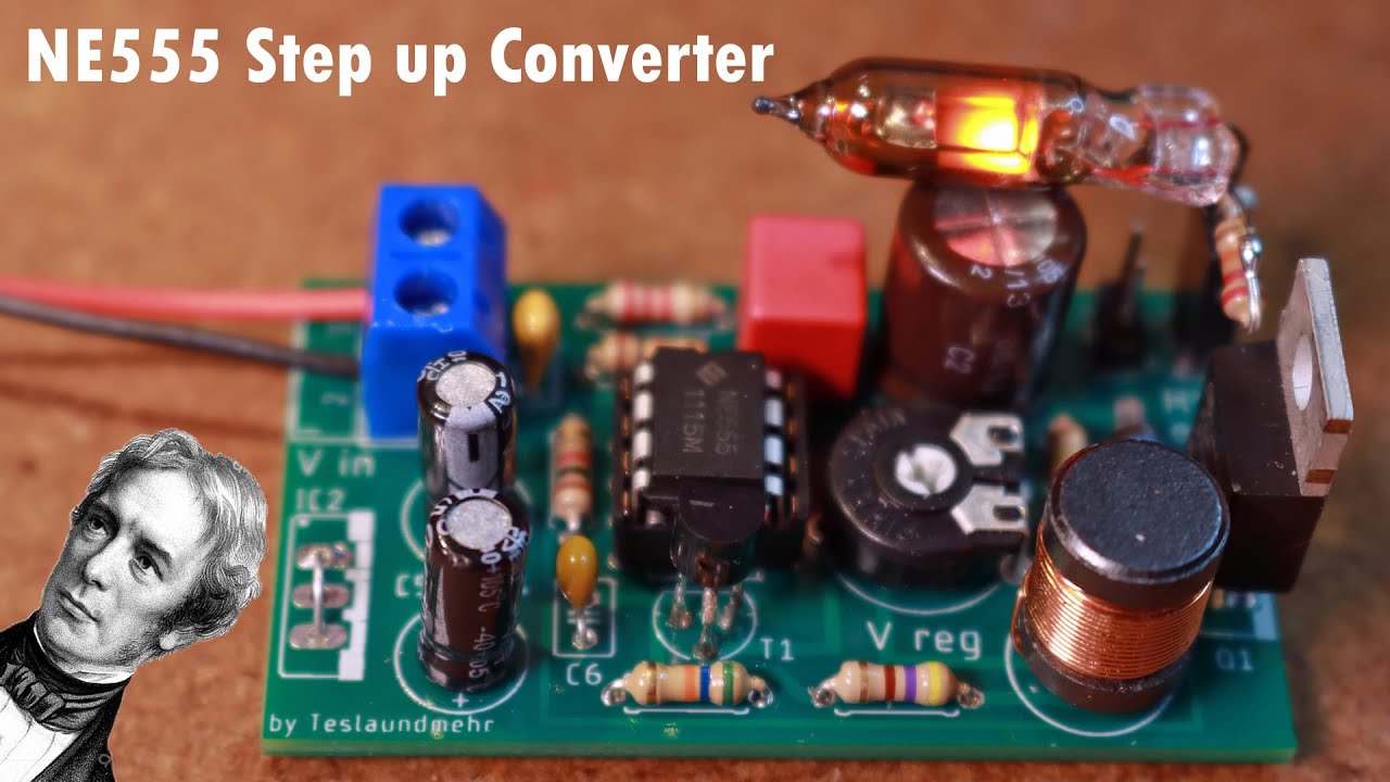 Ne555 step up converter 40V-280V DIY 