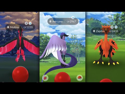 Como encontrar Articuno, Moltres e Zapdos de Galar no Pokémon GO