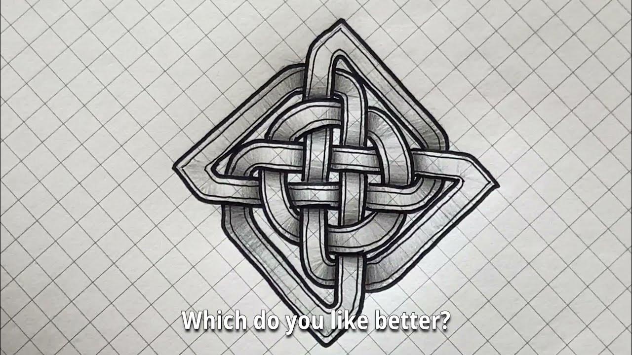 Celtic Knot Drawing: Circular Windmill Tutorial - YouTube