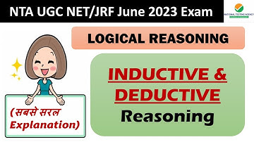 Logical reasoning ll Inductive and Deductive Reasoning ll Best Explanation ll UGC NET/JRF Exam