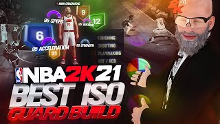 THE BEST ISO GUARD BUILD ON NBA 2K21!! (max wingspan + speedboosting...)