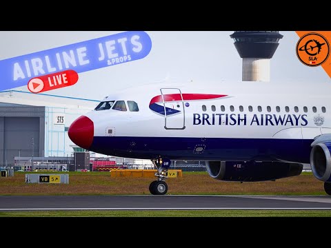 Plane spotting - LIVE - Emirates A380, 787 A350 and more! Tuesday July 8th Manchester Airport UK