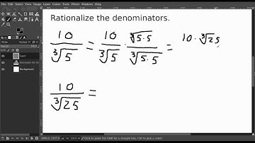 Rationalizing a Denominator Containing a Cube Root