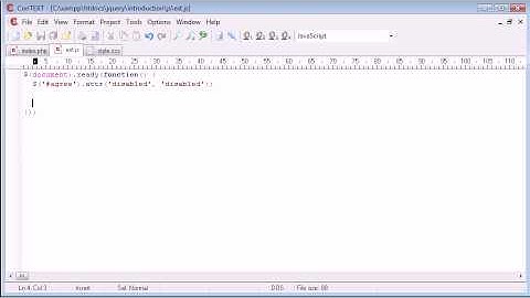 jQuery Tutorial - 90 - Enabling checkbox after scrolling