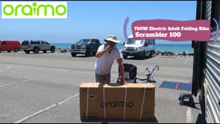 Oraimo Scrambler 100 Folding Electric Bike - One of the lightest  folding bikes