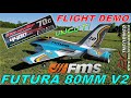 FMS FUTURA 80MM V2 FLight Demo on the Roaringtop 6s 4400 70c By RCINFORMER