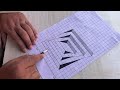 Mind-Blowing 3D Illusion on Graph Paper