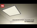 ¿Cómo montar un panel #LED​ de ROBLAN con Kitbraket?