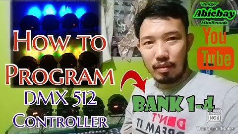How to program Dmx512 controller | Bank 1-4 | Flat 36Par led