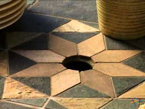 palazetto-strada-60-inch-round-mosaic-dining-set-seats-6---product-review-video