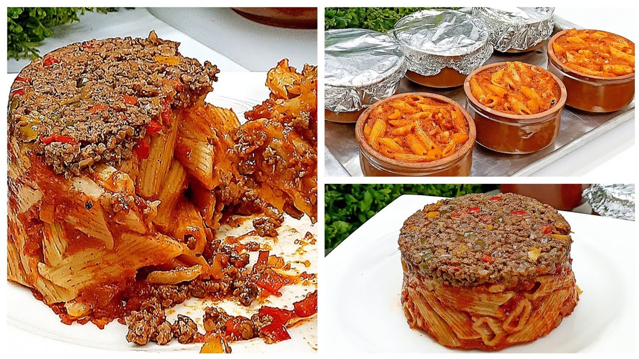 طواجن المكرونه باللحمه المفرومه❗على طريقة المحلات❗جربيها بالطريقة دي هتنبهري بالنتيجه