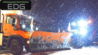 Snow Plowing In Austria Alps With Unimog U40011.12.22 Part 2