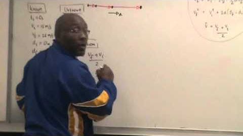 Intro Physics - kinematic Problem