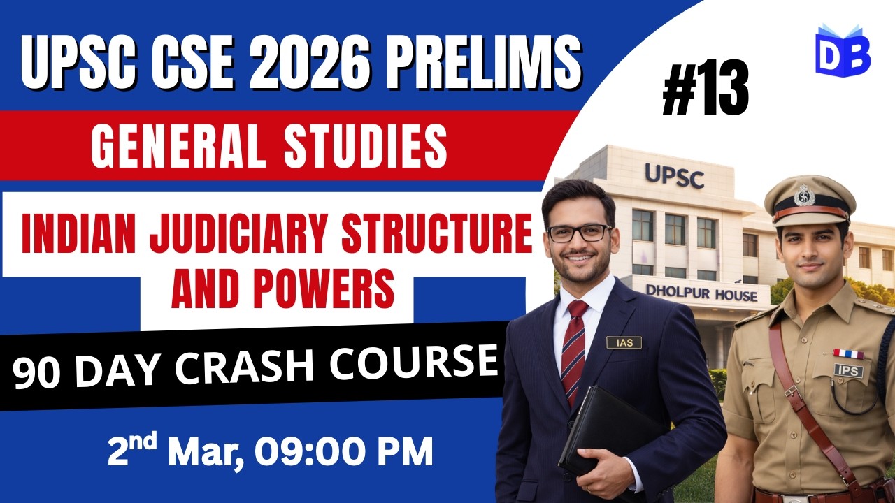 Indian Judiciary Structure & Powers 🔥 UPSC Prelims 2026 | GS Foundation by Quasif Ansari