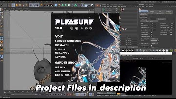 Cinema4d Octane Abstract Graphic Tutorial + Project File