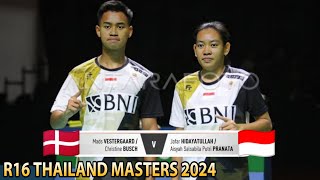Jafar Hidayatullah/Aisyah Pranata vs Mads Vestergaard/ Christine Busch || R16 Thailand Masters 2024