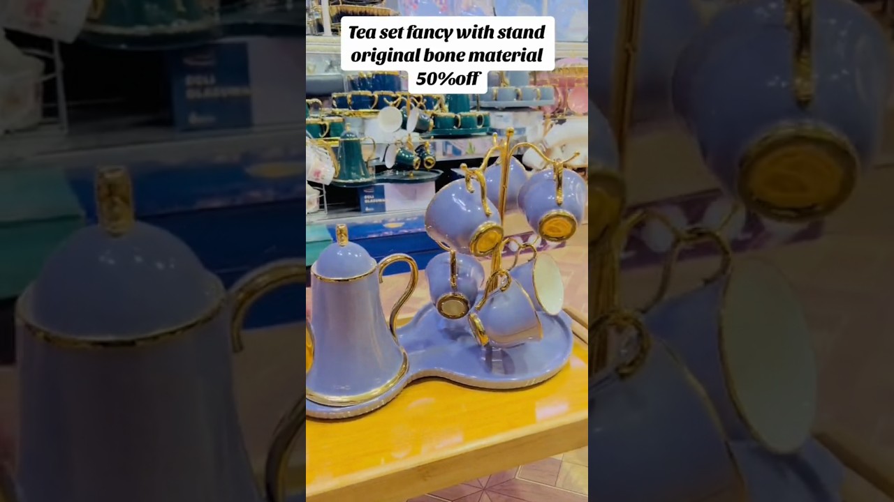 Amazing tea set with unique stand 