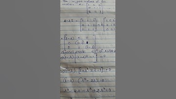 How to find Eigen value of a 3×3 matrix