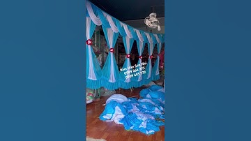 Sơn Nhi chuyên may Trần rạp đám cưới, Rèm thả, nơ cổng cưới, váy ghế; 0989 266 772