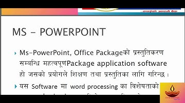 Banking preparation computer course Ms-Power point in nepali