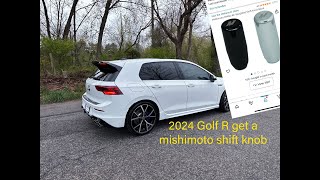 Installing a weighted Mishimoto shift knob on a 2024 golf R, no need for the BFI shift knob!