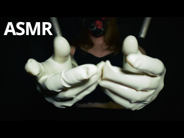 White Latex Opera Gloves ASMR