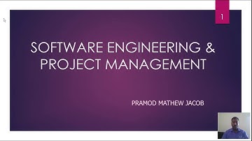 Software Engineering & Project Management - Software Testing - Part 5 by Pramod Mathew Jacob