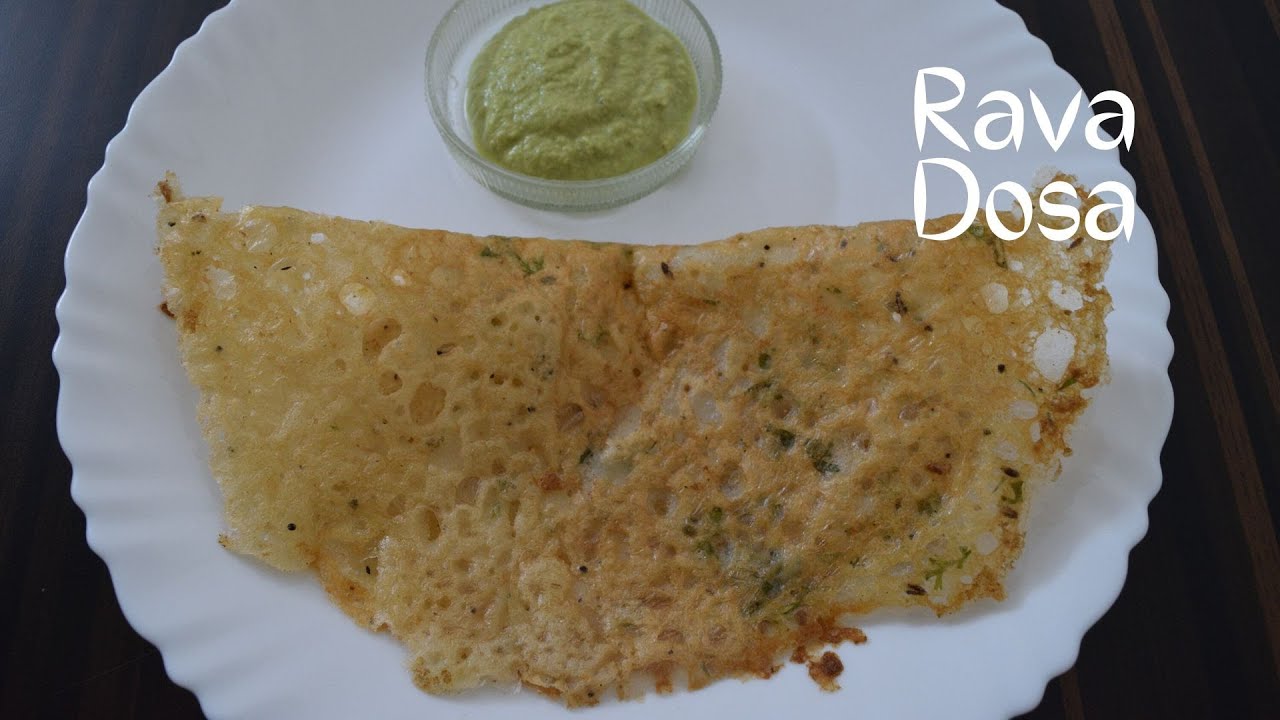 Rava Dosa Rava Dosa without Maida YouTube