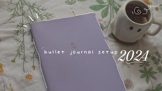 my 2024 bullet journal set up ⋆｡˚☽˚